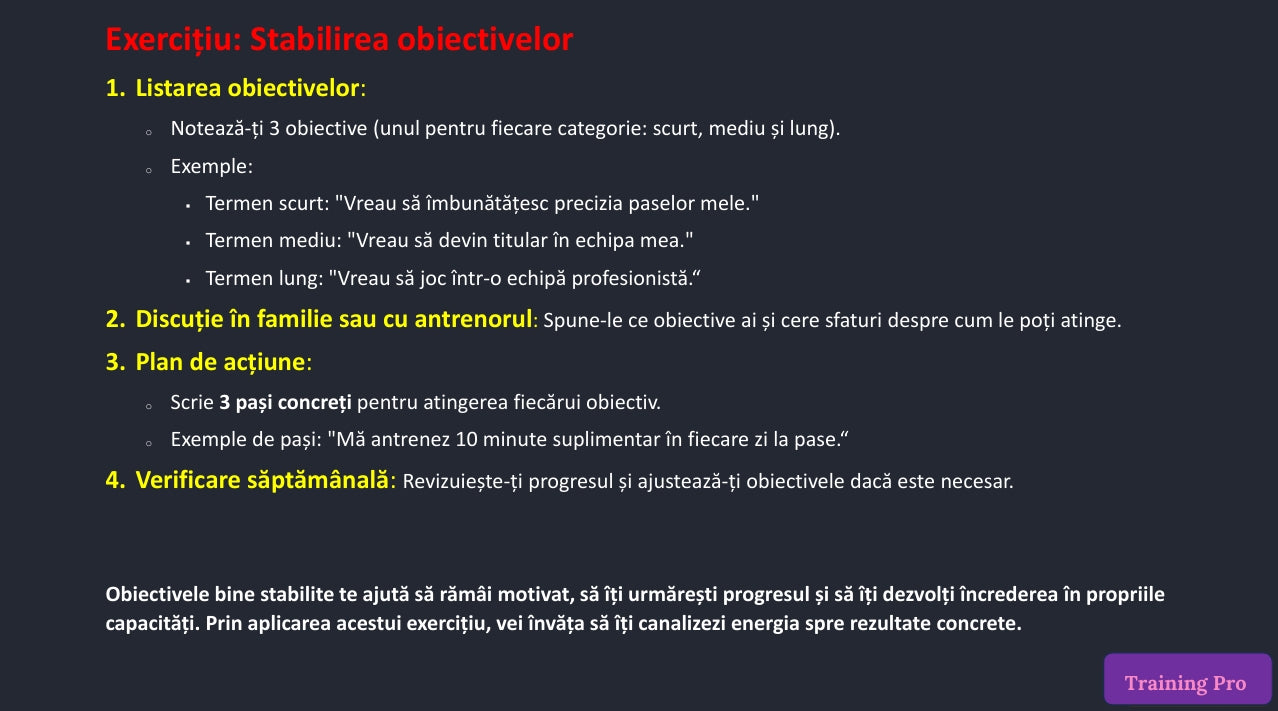 📚 Pachetul "Mentalitate de Campion – Ghid Complet pentru Antrenori,Părinți și Fotbaliști"