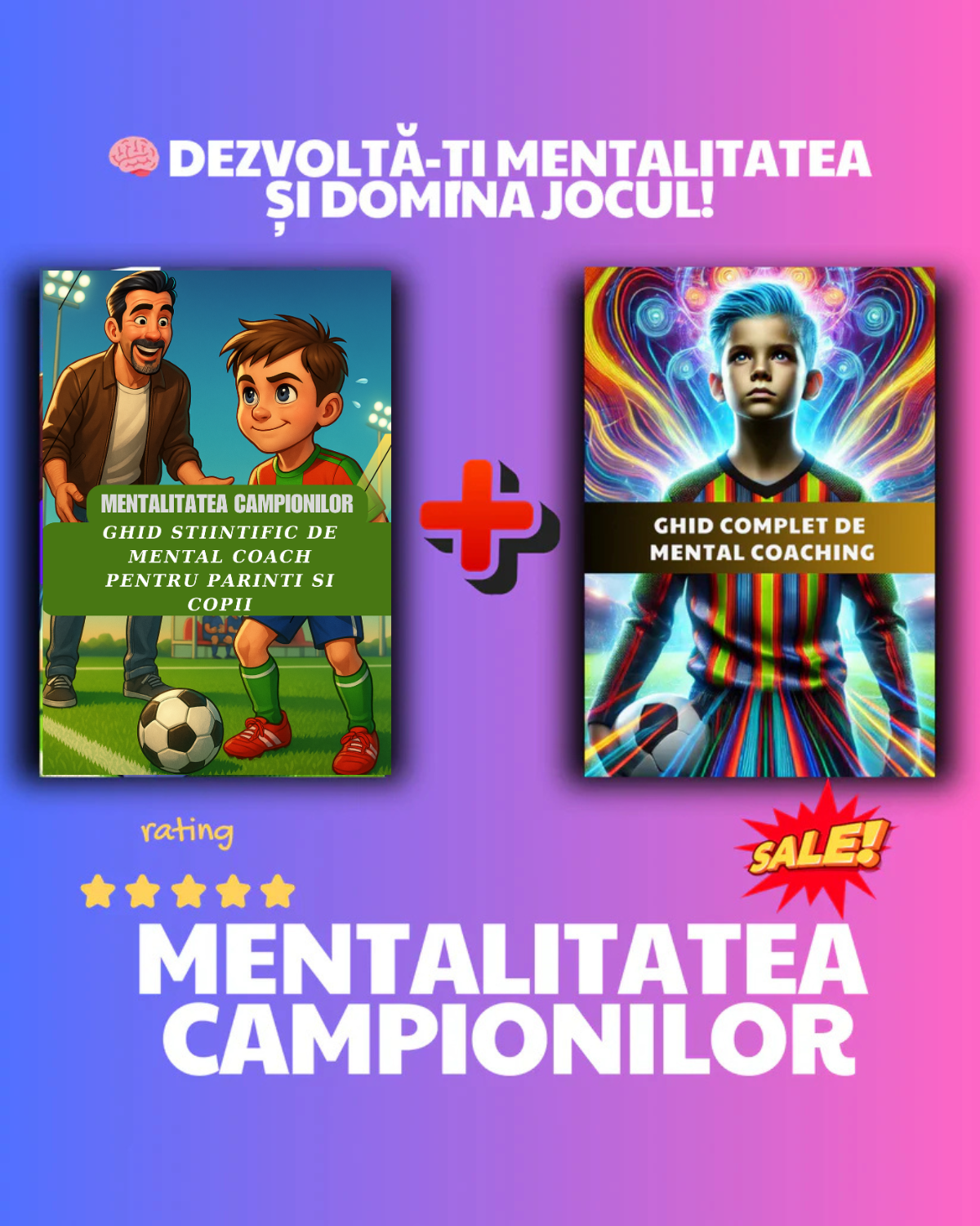 🧠 Mentalitatea Campionilor – Carte pentru Parinti si  Ghid Complet de Mental Coaching pentru Copii